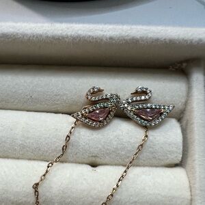 Swarovski Swan drop earrings